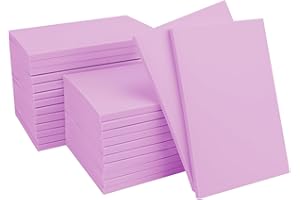 KUKLIPJIM 25 Pcs 4x6" Rubber Linoleum Stamp Carving Blocks for Printmaking, Artists, Crafts and More (Light Purple)