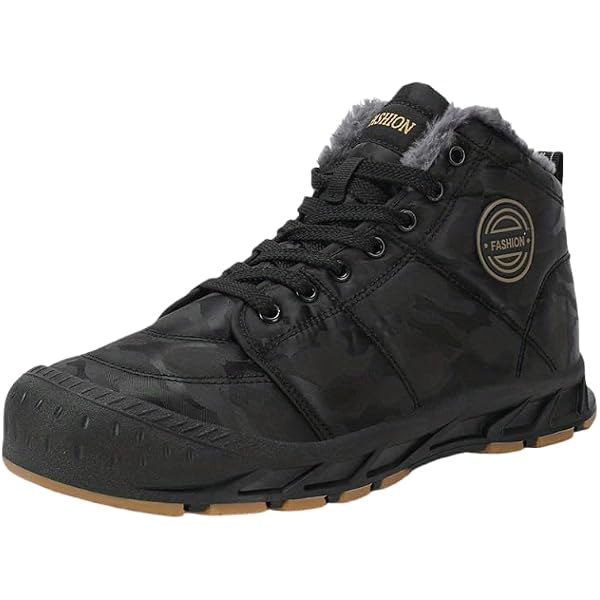 NWT Mens Lace Up Anti-Slip Waterproof Warm Fur Lined Ankle Boots Amazon.com | Men main image 2
