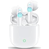 Wireless Earbuds, Bluetooth 5.4 HiFi Stereo,Wireless Earphones with 4 ENC Noise Cancelling Mics,58H Playtime Bluetooth Earbud