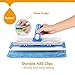 HAPINNEX Hardwood Dust Floor Mop - 4 Washable & Reusable Microfiber Mop Cloths/Pads - For Home Kitchen Bathroom Cleaning - Wet or Dry Usage on Hardwood, Laminate & Tile