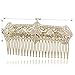 Rhinestone Crystal Gold Palace Hair Comb Pins Women Hair Jewelry Accessories XBY086