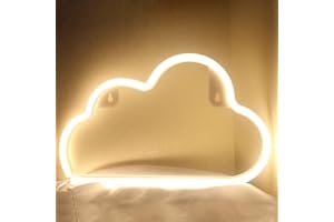 Cloud Neon Signs LED Cloud Light for Wall Decor USB or Battery Signs for Bedroom Birthday Party Christmas Living Room Kids We