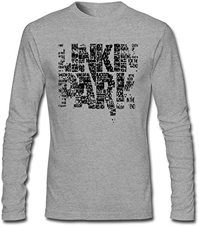 Yatyler Design linkin park Long T-Shirt for Men Grey XXXL