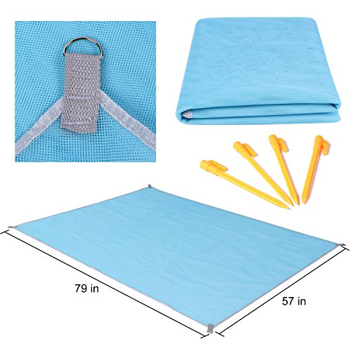 ABETER Sand Free Beach Mat Blanket Sand Proof Magic Sandless Sand Dirt