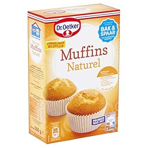 Dr.Oetker Muffins naturel met vormpjes – bakmix voor 12 muffins (350 g)