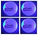 NEW 4 Blue Nighthawk Glow In Dark LED Light Up Golf Balls Official Size Constant Lit