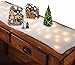 Miles Kimball White Lighted Snow Table Runner