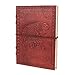 Handmade Leather Journal Diary (7 X 5") Elephant Designed Travel Notebook with Handmade Unlined Paper