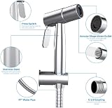 Hairstore Bargain Set Brushed Bidet Sprayer Toilet Holder 1.2m Kit view 2