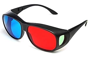 BIAL Red-blue 3D Glasses/Cyan Anaglyph Simple style 3D Glasses 3D movie game-Extra Upgrade Style