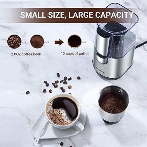REDMOND Coffee Grinder Electric, Coffee Bean and Spice Grinder with 2.8