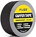 New: Black Gaffers Tape - 1 Roll - 30 Yards & 2 inch Wide Waterproof Gaffer Matte Cloth Fabric for pro Photography, Filming Backdrop, Production Equipment