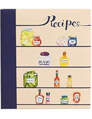COFICE Recipe Book Binder â€“ 3 Ring, Large Protector, 4x6 Cards and Tabbed Dividers, Seasoning Design