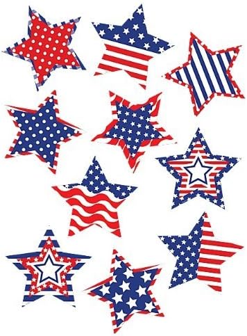 4 X Teacher Created Resources Patriotic Stars Accents