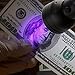 AUKEY UV Flashlight, 51 LEDs for Home & Hotel Inspection, Pet Urine & Stain Detection, Spot Counterfeit Money (Batteries Included)