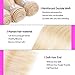 613 Blonde Human Hair 3 Bundles Silk Straight Wavy Brazilian Blonde Human Hair Weave Weft Same Length 12 12 12inch Total 300g