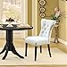 Modway Silhouette Modern Tufted Faux Leather Upholstered Parsons, Dining Chair, White