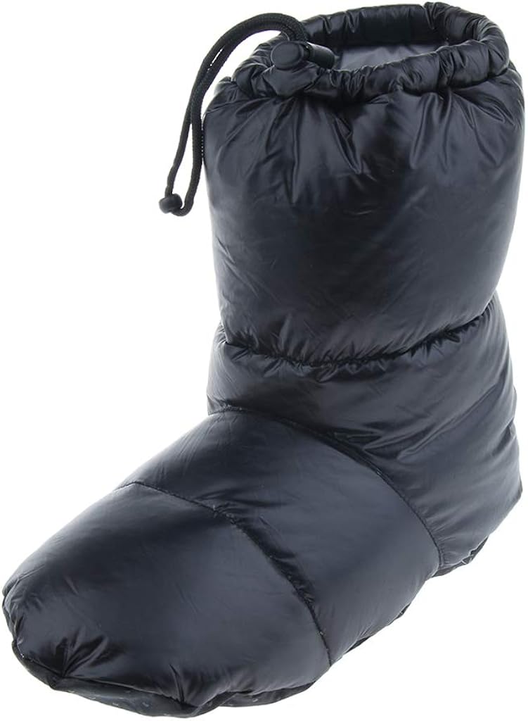 Winter Down Booties Socks Slippers, White Down Warm Soft Cozy for Outdoor Camping Sleeping Bag