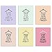 CRYSTAL CANVAS Cute Dress Hanger Quote Prints - Set of 6 (8x10 Inches) Glossy Wall Art Decor Photos Fashion Silhouette Typography