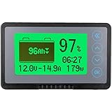 AiLi 500A Battery Monitor High Low Voltage and Low Capacity Programmable Alarm Compatible with 10-120V Lithium Sealed Gel Flo