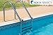 Aqua Select 3 Step Stainless Steel Pool Ladder with Stainless Steel Steps | Entry and Exit System for In-Ground Swimming Pools | 250 Pound Capacity | 1.9 Inch Outer Diameter