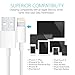 Charger, Certified TRICON 5W 1A USB Universal Portable Wall Power Adapter Mini Cube with 6 FEET/2M iPhone Charger Lightning to USB Charging Cable (2 Pack) White