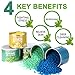 【Peppermint Essential Oil】Yeelen Wax Warmer Hair Removal Waxing Kit with 10.58oz Essential Oil Hard Wax Beans, 10 Wax Applicator Spatulas and 5 Wax Collars for Body, Face, Legs, Bikini Area