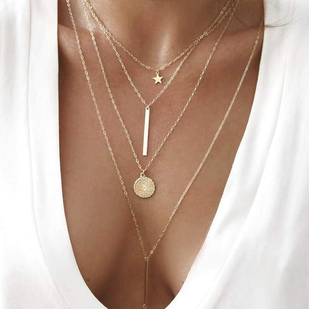 JovonoJovono Boho Long Layered Necklace for Women and Girls