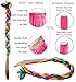 CLDY 9PCS Girls Hair Accessories Party Highlights Colorful Clip in Synthetic Hair Extensions，Straight Long Hairpiece (Rainbow Color)thumb 3