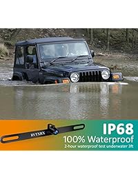 rvtxrx cámara de copia de seguridad con 170 grados de ángulo de visión, IP68 impermeable, alta definición placa de licencia para Mini COCHE, furgoneta, camioneta, SUV, etc.