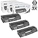 LD Compatible Toner Cartridge Replacement for HP 53A Q7553A (Black, 3-Pack)