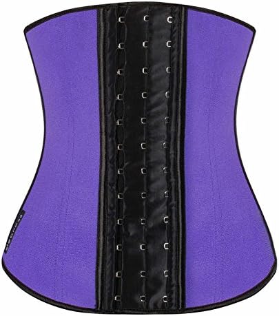 Elaver Women's Steel Boned Underbust Corset Waist Cincher(Purple,M)
