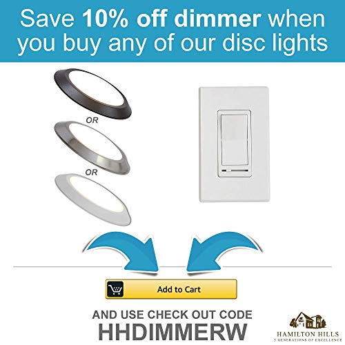 Hamilton Hills New Round Flush Mount Thin Ceiling Light LED Disc