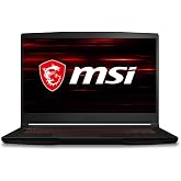 msi GF63 Thin Gaming Laptop: 15.6" 144Hz FHD 1080p, Intel Core i5-10500H, NVIDIA GeForce RTX 3050, 8GB, 256GB NVMe SSD, Red Keyboard, Win 10, Black (10UC-440)