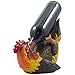 Home 'n Gifts Drinking Rooster Wine Bottle Holder Statue for Country Farm Kitchen Decor Tabletop Wine Stands & Racks and Decorative Gifts for Gamecocks Fans Multicolor
