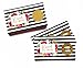 Bold Floral & Black Stripe Scratch Off Game Card Set Baby Shower or Bridal Activity