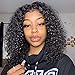 Wowsexy Hair Brazilian Virgin Hair Remy Wigs Curly Lace Front Wigs Human Hair with Baby Hair for Black Women African Americans Wigs Pre Plucked Hairline
