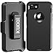 iPhone 7 Case, [Heavy Duty] [Drop Protection] [Shockproof] Tough Rugged Hybrid Hard Shell Cover Case with Belt-Clip for Apple iPhone 7 [4.7 inch]-Black