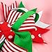BESTOYARD 2PCS Christmas Hair Bows Grosgrain Ribbon Bowknot Hair Clip for Children Baby Girls Holiday Hair Accessories