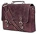 16 inch Genuine Leather Briefcase Bag - Crossbody Laptop Satchel by Rustic Town