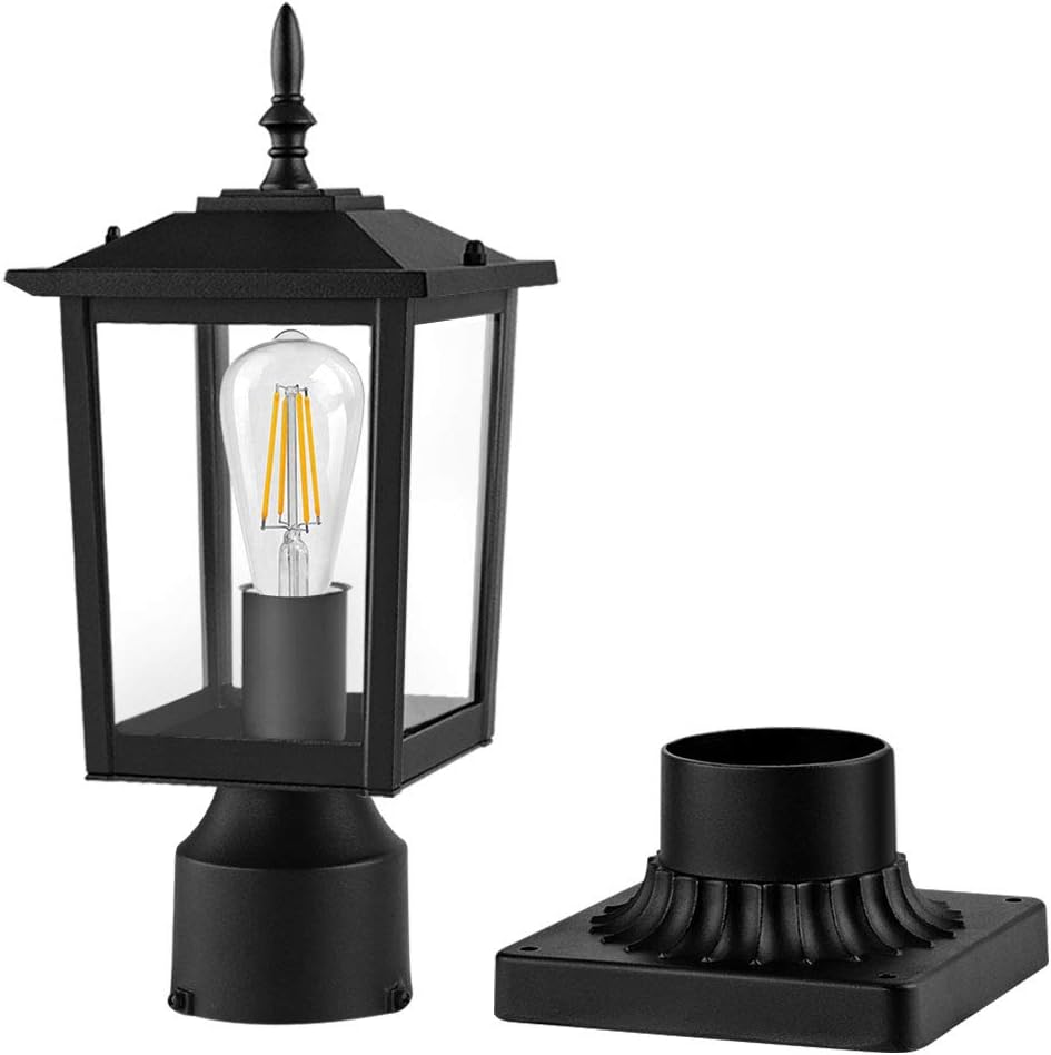 CINOTON Outdoor Post Light Fixtures, Modern 1