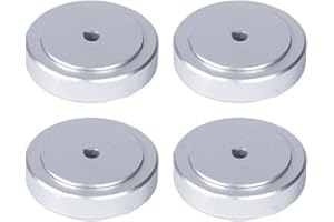 ZYNCUE 4-Piece Sound Isolation Feet Set with Aluminum Brackets and Silicone Pads for Audio Equipment, Subwoofers, and CD Play