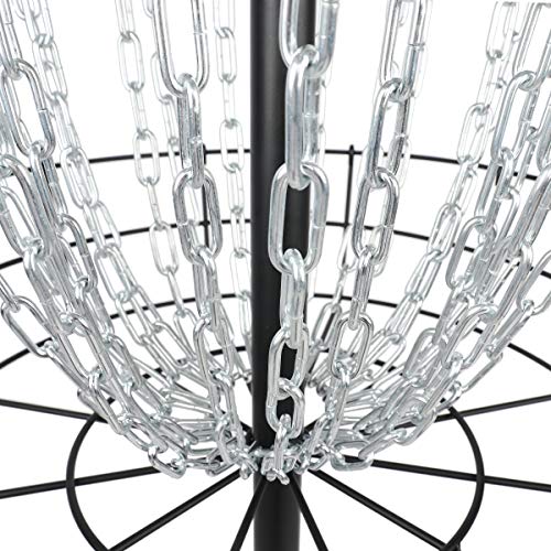 Disc Golf Basket Target 24 Chains, Frisbee Golf Practice Basket, Metal