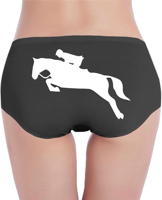 LSCOKO Horseback Riding Horse Clipart1 Womens LowWaist Basic Panties