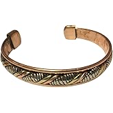 Hari Darpan Brass and Copper Mix metal Kada Bracelet For Men & Women - Medium Size (1 Pc) - Healing Energy Bangle, Spiritual Wellness, Durable & Stylish Accessory