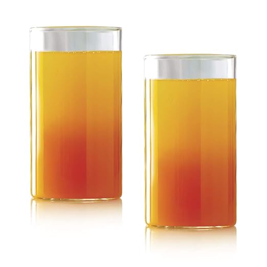 Borosil Vision Glass Set, 295ml, Set of 2, Transparent