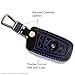 Massimiliano Incas Hot Sports Genuine Leather Smart Key Remote Case Cover Fob Fits BMW (Blue)