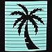 Mens Black Palm Tree Shadow Tank Top Shirt L
