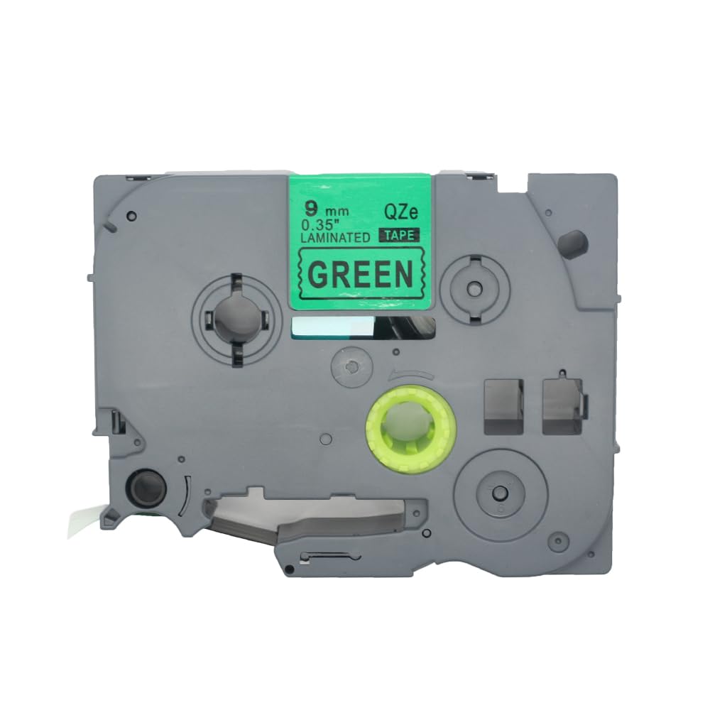 BROVACS 1 Pack Black on Green Laminated Label Tape Compatible for Brother P-Touch Label Printer TZ 721 TZe 721 9mm 3/8" OPA4721