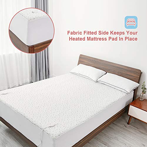 Heated Mattress Pad Queen Dual Control with Ventilated Technology, 100